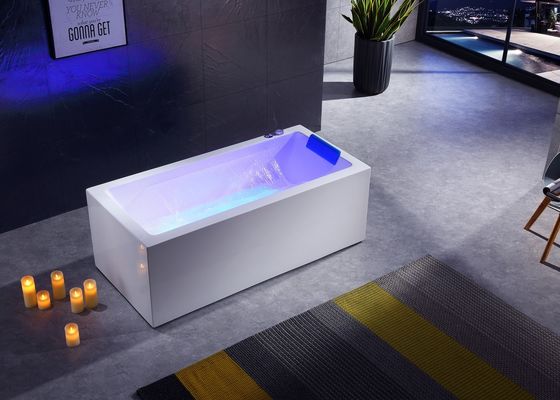 Hottub With Double Waterfall Massage Bathtub