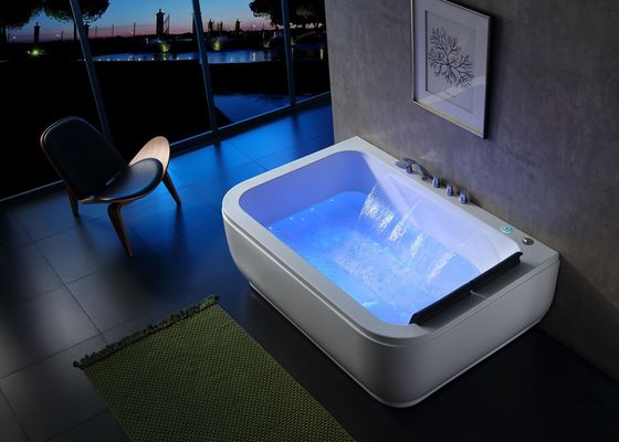 Massage Bathtub With Double Waterfall For  2 Person