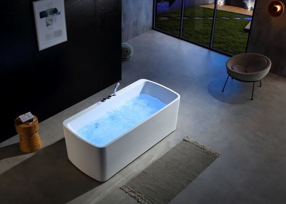 Massage Bathtub With One Piece Led Bottom Light