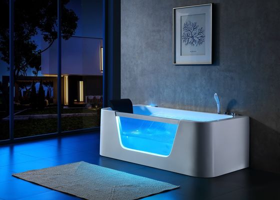Spa Massage Bathtub With Front Led Glass