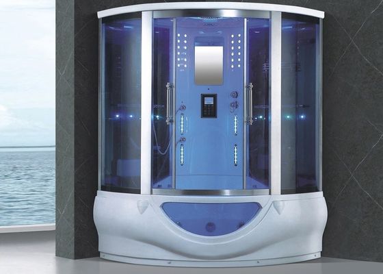 1700mm Corner Steam Room With Massage Bathtub For Big Bathroom 