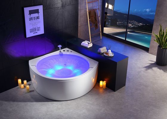 Corner Massage Bathtub With Circle Waterfall