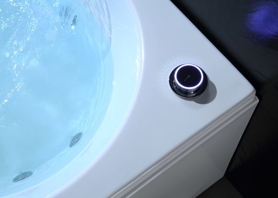 Single Spa With Double Waterfall Massage Bathtub