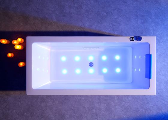 Hottub With Double Waterfall Massage Bathtub