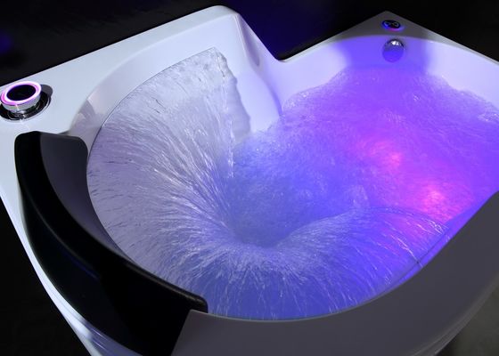 Outdoor Spa Hot Tub With Semi Circle Waterfall Neck Massage