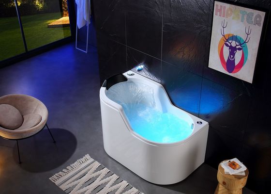 Outdoor Spa Hot Tub With Semi Circle Waterfall Neck Massage