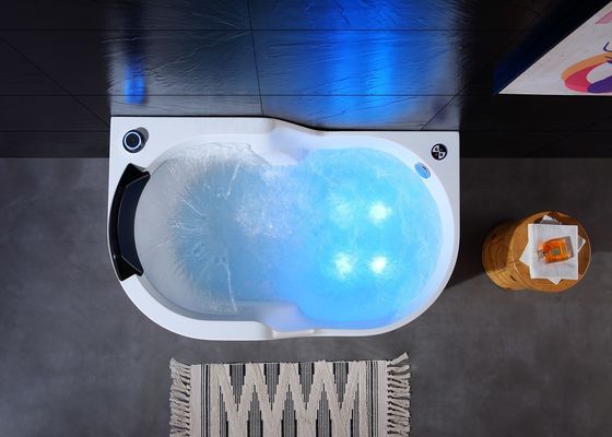 Outdoor Spa Hot Tub With Semi Circle Waterfall Neck Massage