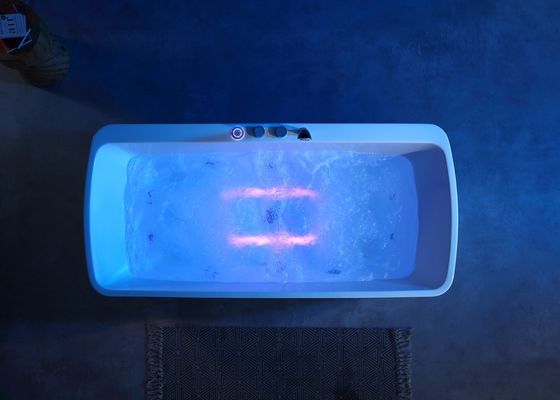 Massage Bathtub With One Piece Led Bottom Light