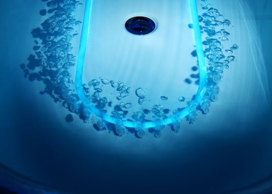Bathtub With One Piece Led Bottom Light Bubble Bath