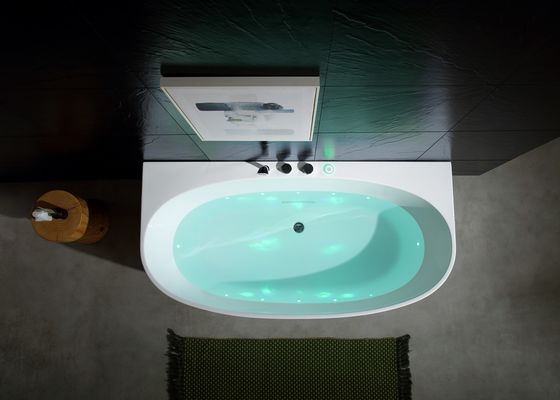 Outdoor Spa Massage Bathtub With One Piece Led Bottom Light 