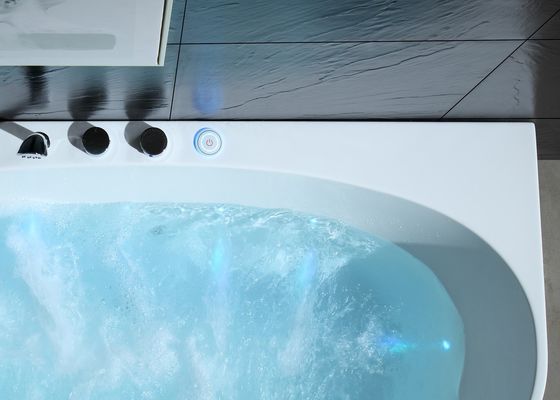 Outdoor Spa Massage Bathtub With One Piece Led Bottom Light 