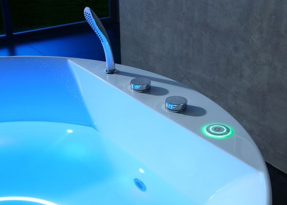 Massage Bathtub With One Piece Led Bottom Light Strip