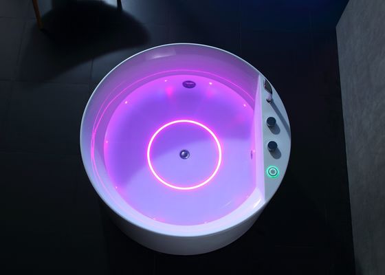Massage Bathtub With One Piece Led Bottom Light Strip