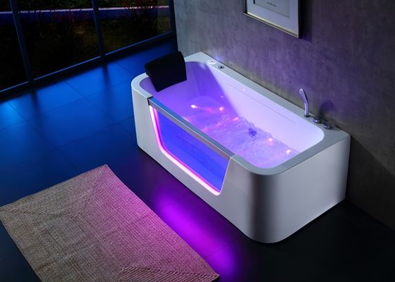 Spa Massage Bathtub With Front Led Glass