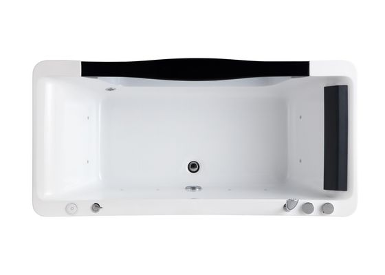 Outdoor Spa Massage Bathtub With Front Led Glass